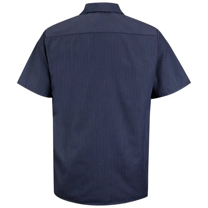 Red Kap® Men's Short Sleeve Durastripe® Work Shirt - Navy - SP24