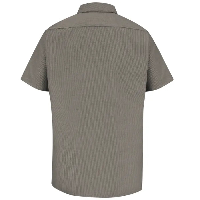 Red Kap® Men's Short Sleeve Micro check Uniform Shirt - SP20