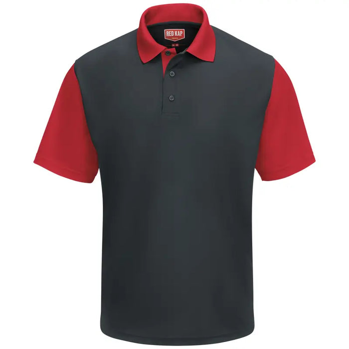 Red Kap® Men's Short Sleeve Performance Knit® Color-Block Polo - SK56