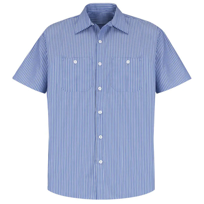 Red Kap® Men's Short Sleeve Striped Work Shirt - SP20