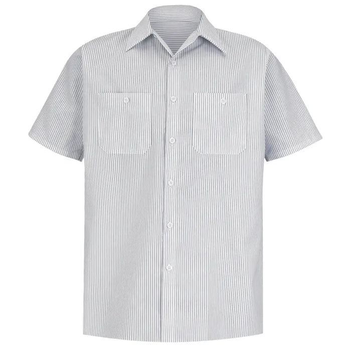 Red Kap® Men's Short Sleeve Striped Work Shirt - SP20