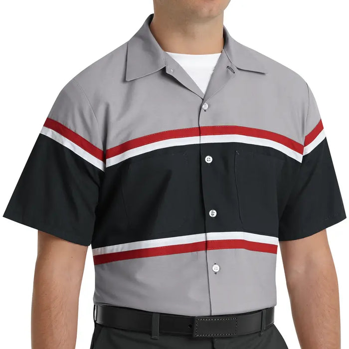 Red Kap® Men's Short Sleeve Technician Shirt - Gray - SP24-GM
