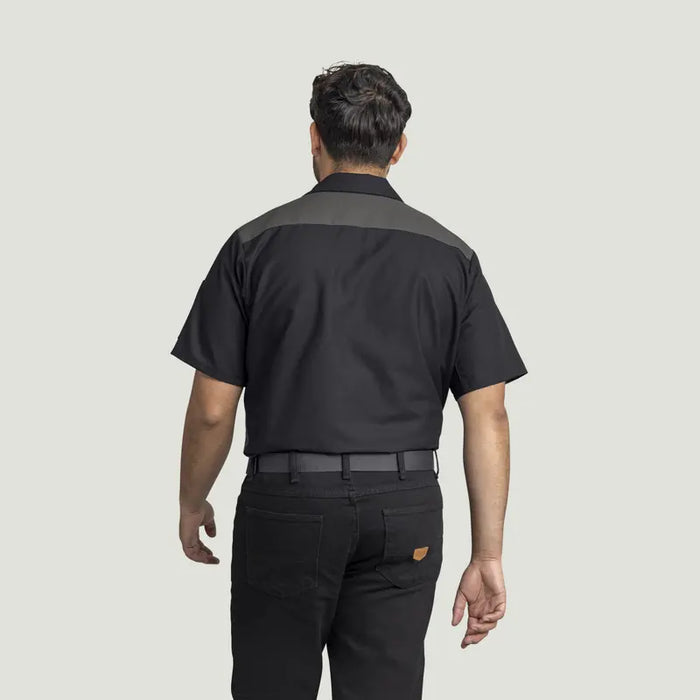Red Kap® Men's Short Sleeve Tri-Color Work Shirt - SY28-TRI-COLOR