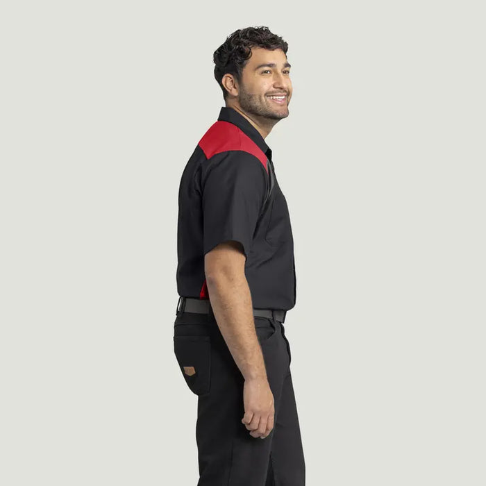 Red Kap® Men's Short Sleeve Tri-Color Work Shirt - SY28-TRI-COLOR