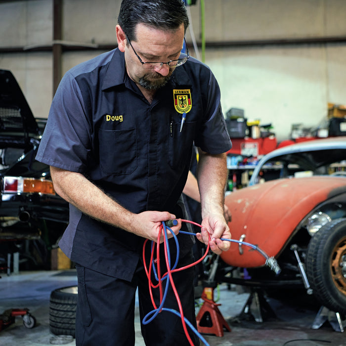 Red Kap Men's Short Sleeve Two-Tone Crew Shirt - Product Details