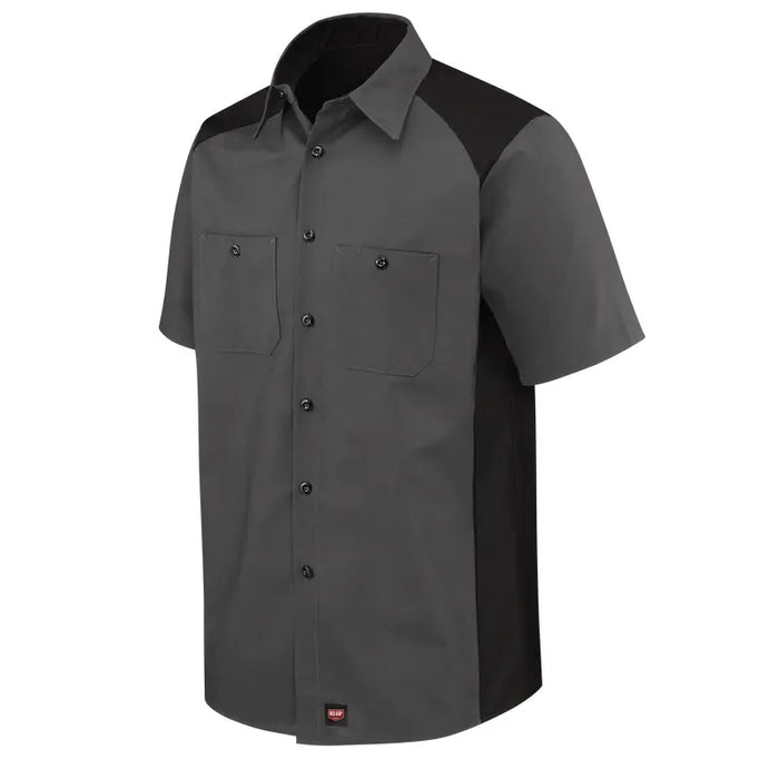 Red Kap® Men's Short Sleeve Work Shirt - Wicking Fabric - SP28