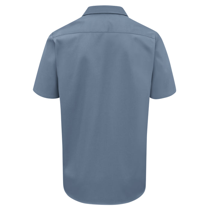 Red Kap® Men's Short Sleeve Wrinkle-Resistant Cotton Work Shirt - Postman Blue - SC40