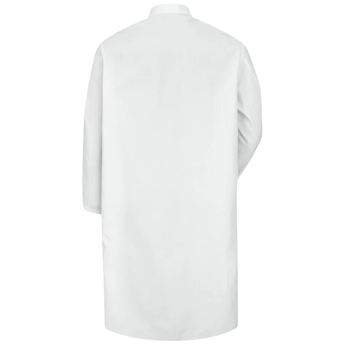 Red Kap® Men's Spun Polyester Butcher Coat - White - KS58WH