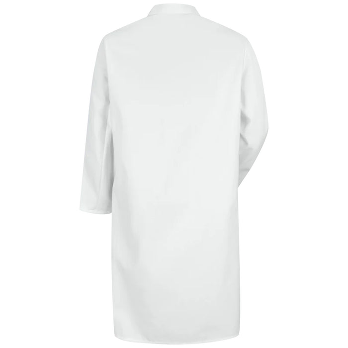 Red Kap® Men's Twill Blend Butcher Frock with Side Vent Openings - White - 4004WH
