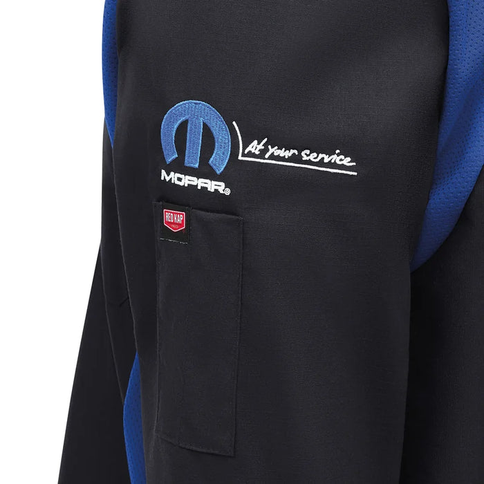 Red Kap® Mopar Men's Long Sleeve Technician Shirt with Oilblok Technology - SY36MP