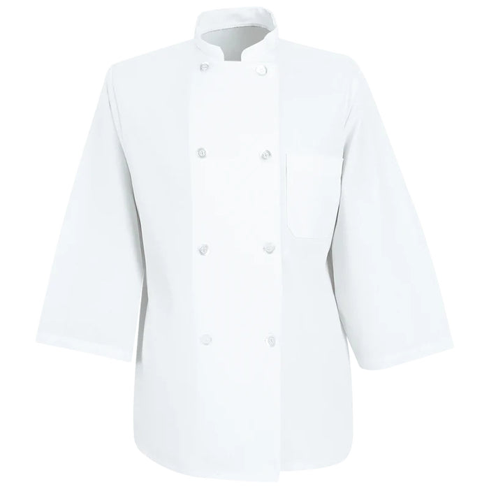 Red Kap® Roomy Sleeve Twill Chef Coat - White - 0402WH