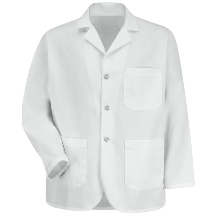 Red Kap® Rounded Front Hem Lab coat - White - 4010WH
