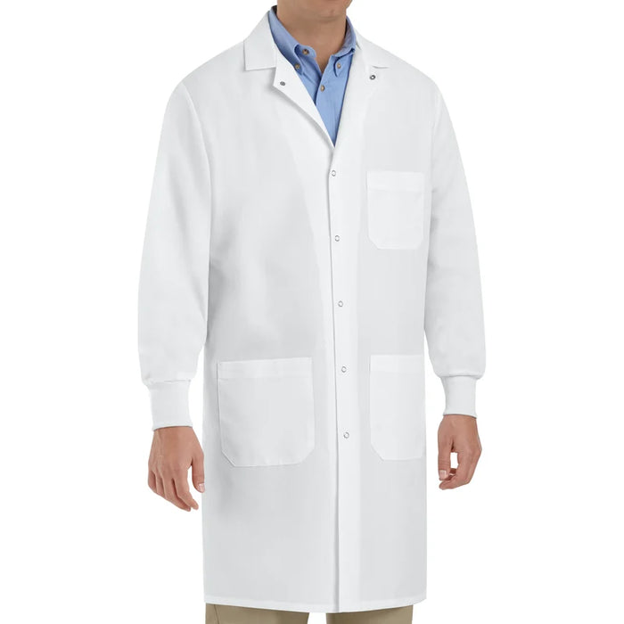Red Kap® Unisex Specialized Cuffed Lab Coat with No Buttons - White - KP70WH