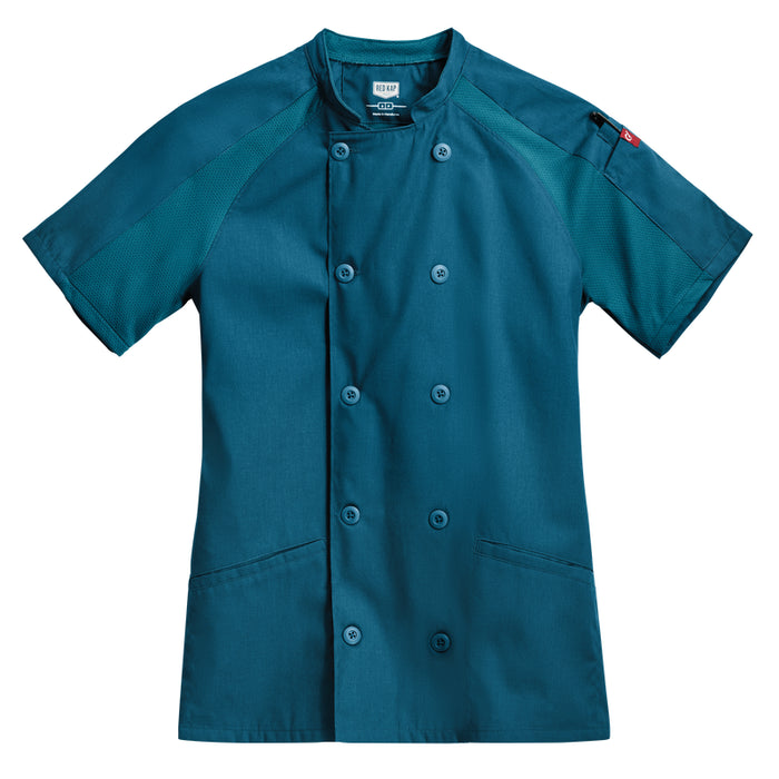 Red Kap® Women's Airflow Raglan Sleeves Chef Coat with OilBlok - 051W