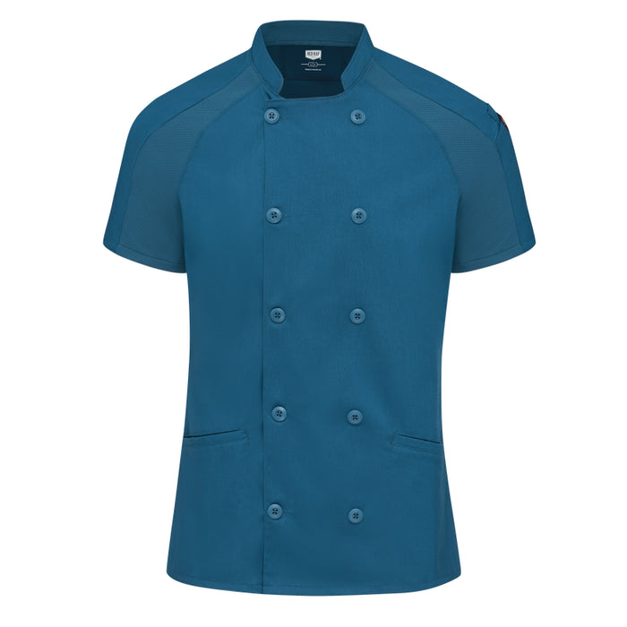 Red Kap® Women's Airflow Raglan Sleeves Chef Coat with OilBlok - 051W