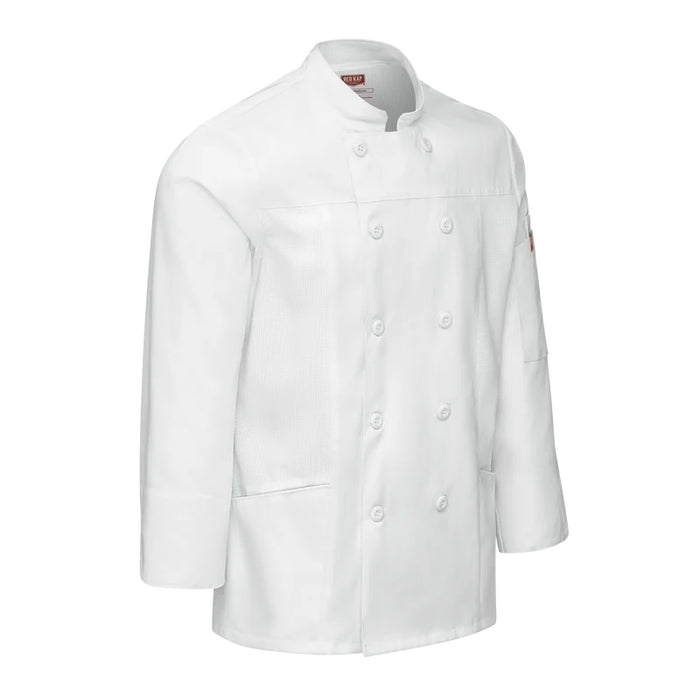 Red Kap® Women's Deluxe Airflow Chef Coat with Double-Breasted Closure - 053w