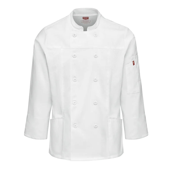 Red Kap® Women's Deluxe Airflow Chef Coat with Double-Breasted Closure - 053w