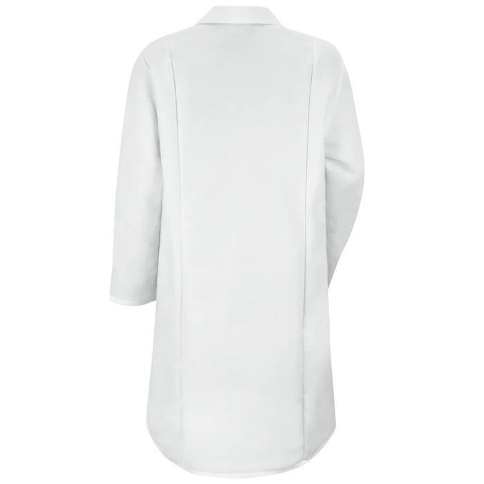 Red Kap® Women's Gripper-Front Lab Coat with Side Vent Openings - White - KP15WH