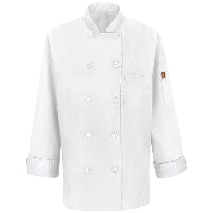 Red Kap® Women's Performance Mesh Chef Coat with OilBlok + MIMIX® - 041X