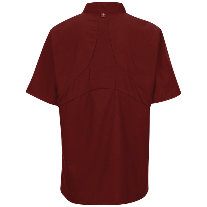 Red Kap® Women's Short Sleeve Double-Breasted Chef Coat with OilBlok + MIMIX® - 045X