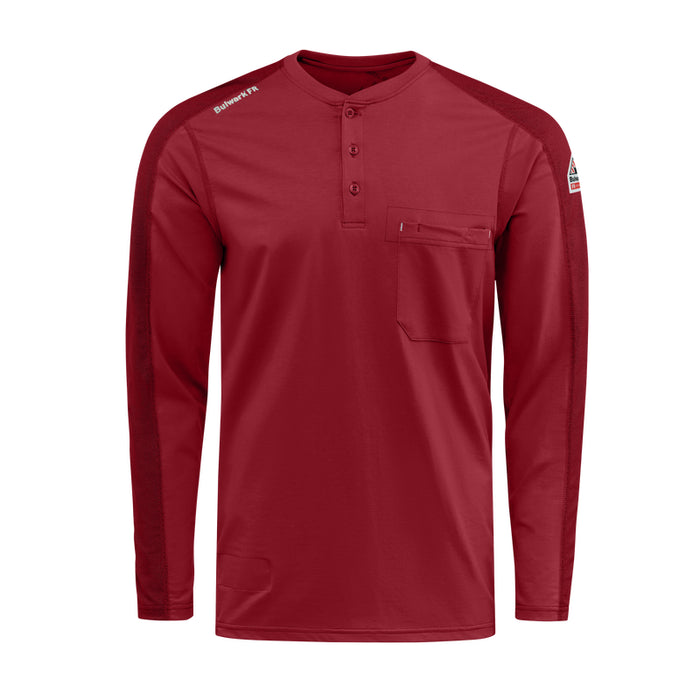 Bulwark® FR Men's Lightweight Flex Knit Henley CAT 2 - STL2