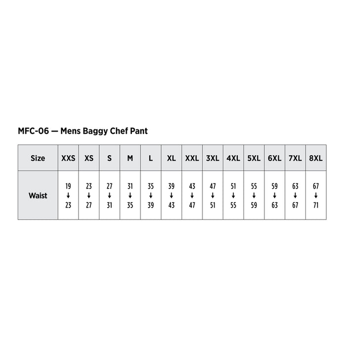 Red Kap® Men's Baggy Airflow Chef Pant - 0P2M
