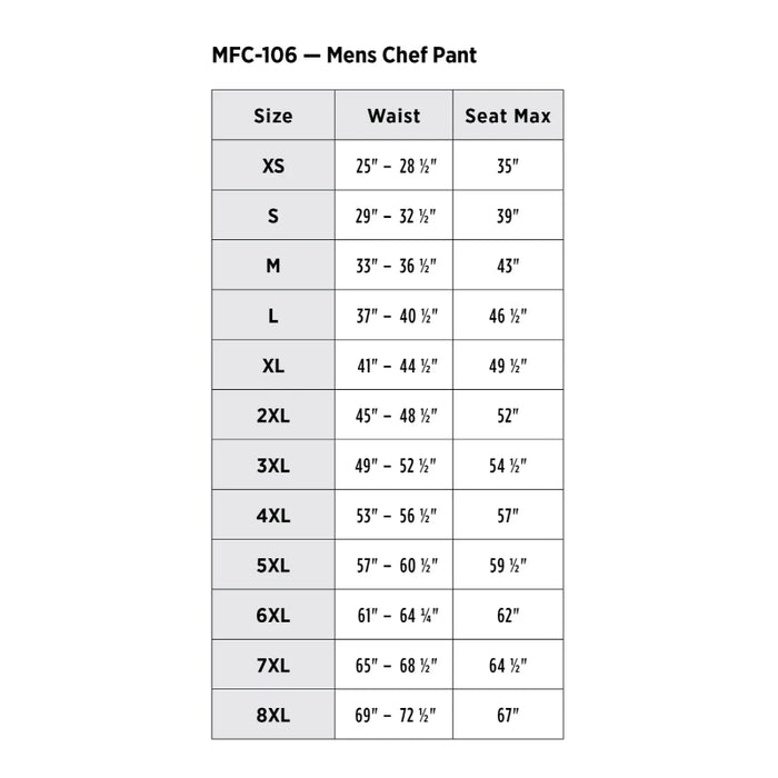 Red Kap® Men's Straight Fit Airflow Chef Pant - 0P4M