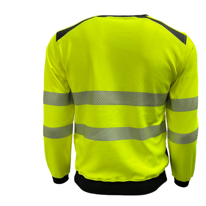 Reflective Apparel™ ANSI Type R Class 3 Stretch Crewneck Shirt - Yellow - 610CT