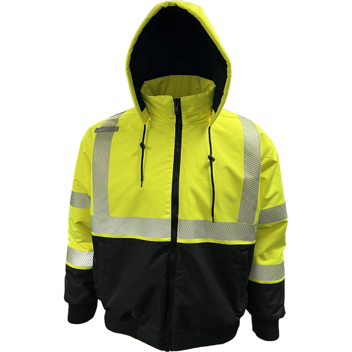 Reflective Apparel™ Heavy-Duty Water-Resistant ProDuck Bomber™ Jacket - ANSI Class 3 Type R - 430PS