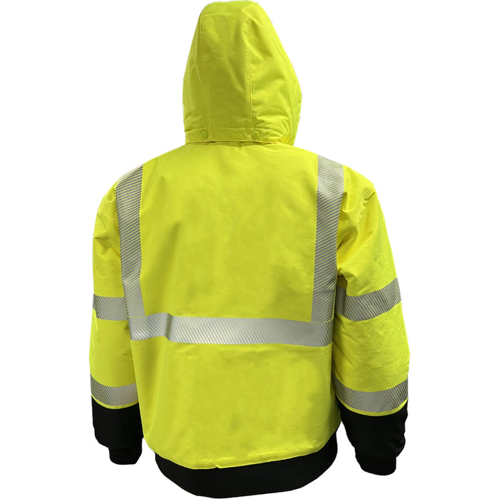 Reflective Apparel™ Heavy-Duty Water-Resistant ProDuck Bomber™ Jacket - ANSI Class 3 Type R - 430PS