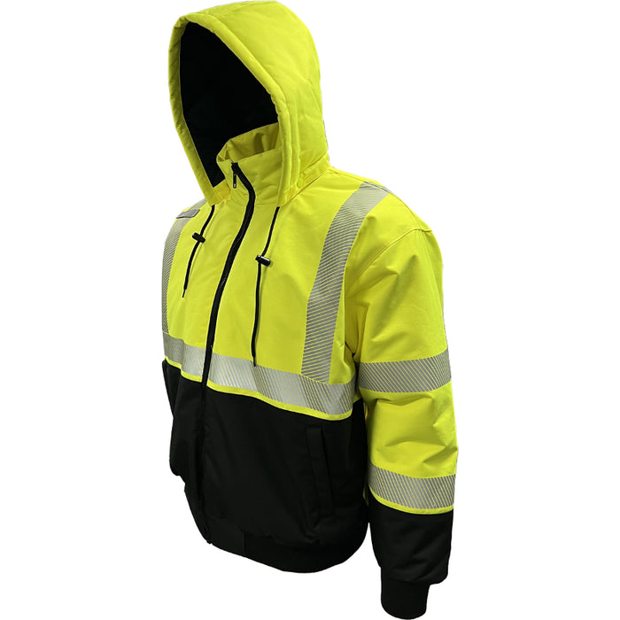 Reflective Apparel™ Heavy-Duty Water-Resistant ProDuck Bomber™ Jacket - ANSI Class 3 Type R - 430PS