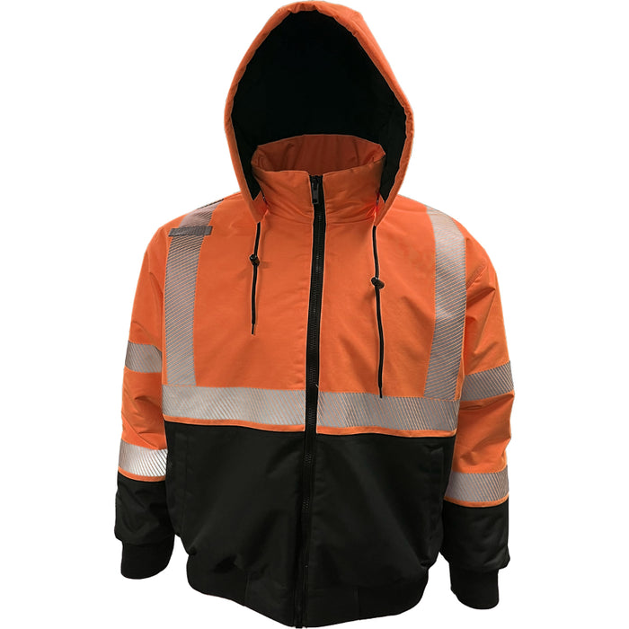 Reflective Apparel™ Heavy-Duty Water-Resistant ProDuck Bomber™ Jacket - ANSI Class 3 Type R - 430PS
