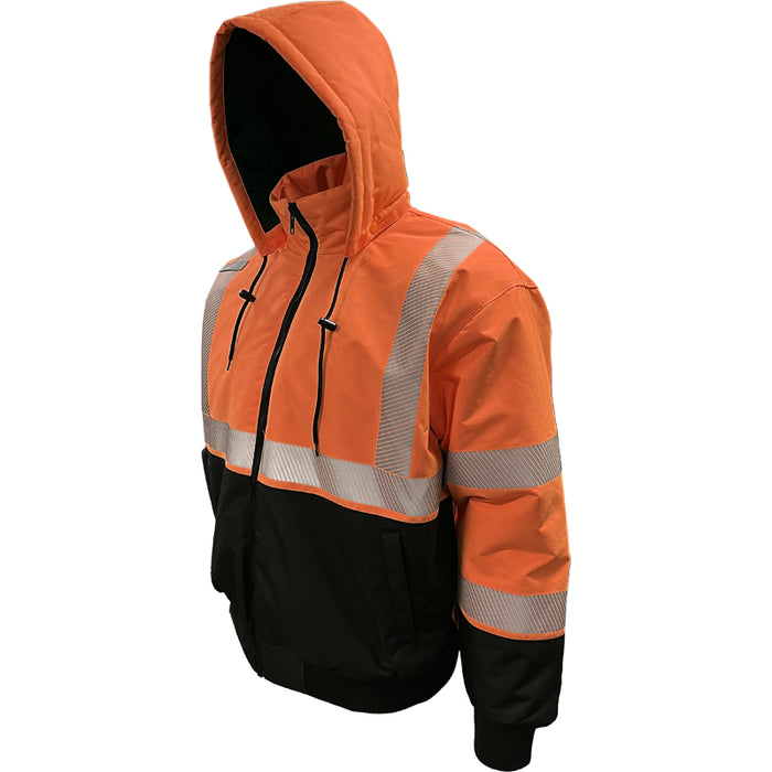 Reflective Apparel™ Heavy-Duty Water-Resistant ProDuck Bomber™ Jacket - ANSI Class 3 Type R - 430PS