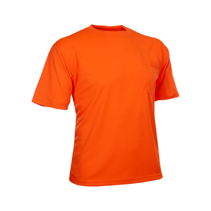 Reflective Apparel® Hi Vis Short Sleeve Birdseye Knit Pocket Safety Shirt - 100BOR