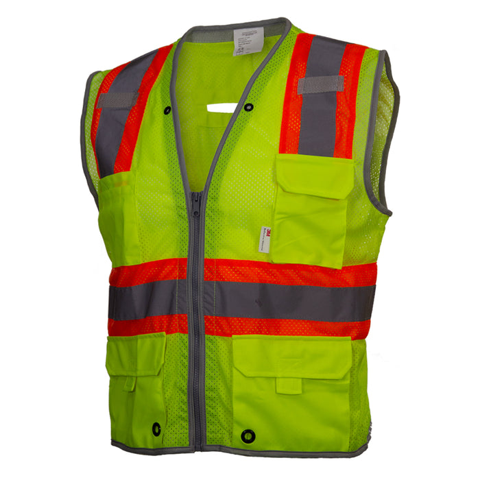 Reflective Apparel Hi-Vis Surveyor Economy Safety Vest  - ANSI Class 2 Type R - 589ET