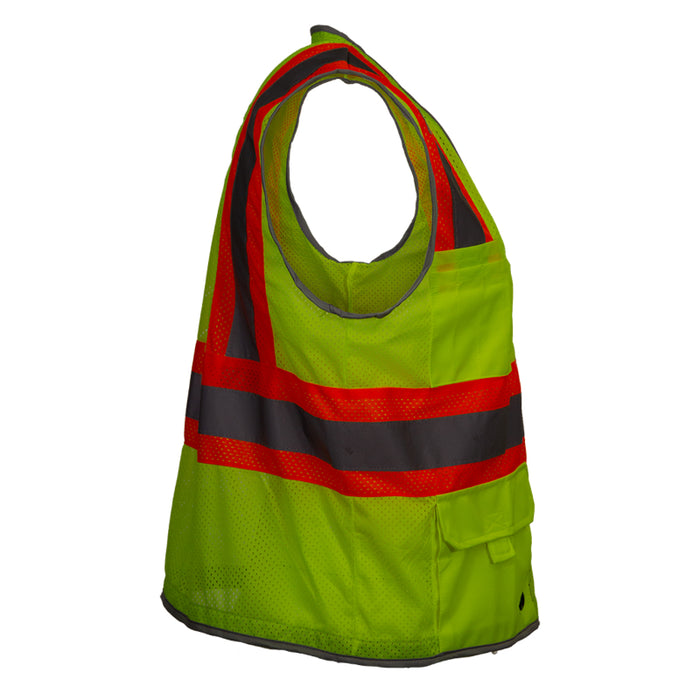 Reflective Apparel Hi-Vis Surveyor Economy Safety Vest  - ANSI Class 2 Type R - 589ET