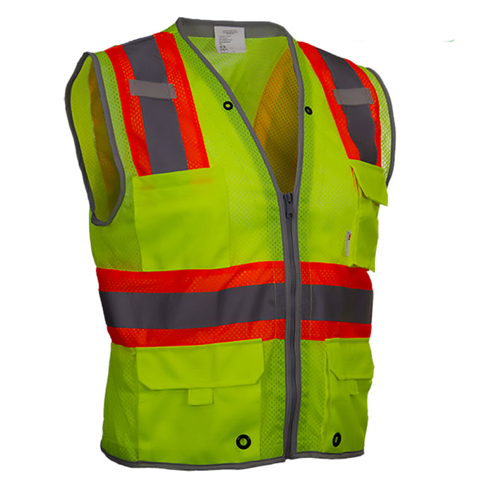 Reflective Apparel Hi-Vis Surveyor Economy Safety Vest  - ANSI Class 2 Type R - 589ET
