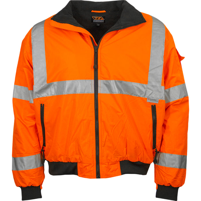 Reflective Apparel™ Hi Vis Water Resistant 3-Seasons Jacket - ANSI Class 3 Type R - 421ST