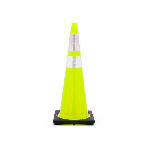 jbc-traffic-safety-cone-lime-36-inch-tall-10-lbs-6-inch-4-inch-3m-reflective-collars