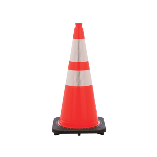 jbc-traffic-safety-cone-orange-28-inch-tall-10-lbs-6-inch-4-inch-3m-reflective-collars