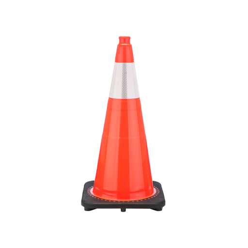 jbc-traffic-safety-cone-orange-28-inch-tall-7-lbs-6-inch-3m-reflective-collars