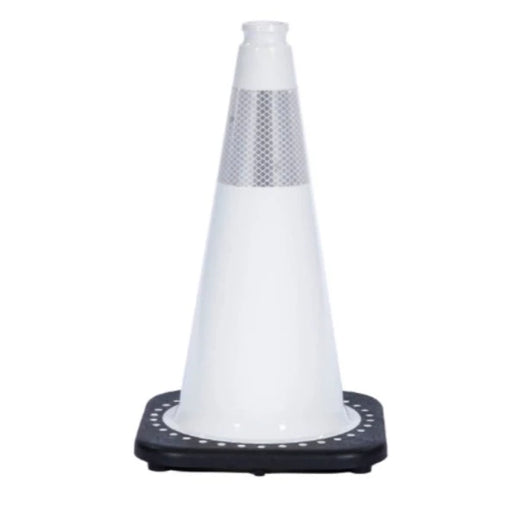 jbc-traffic-safety-cone-white-18-inch-tall-6-inch-3m-reflective-collars