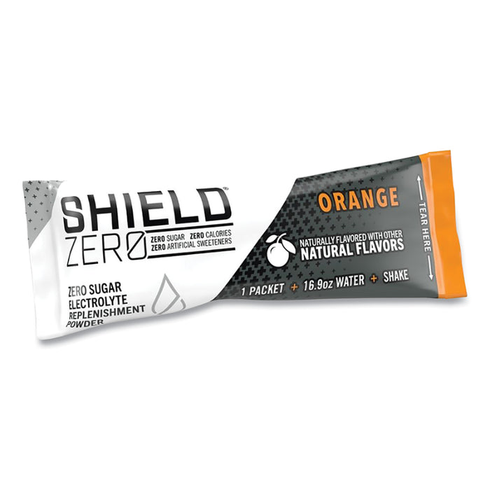 Shield® Zero Sugar Hydration Powder Stick - Flavor Orange - 100 Sticks Case