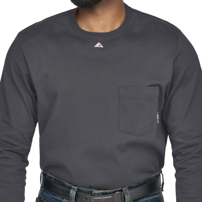 Bulwark® FR Men's Lightweight Flex Knit Henley CAT 2 - STL2