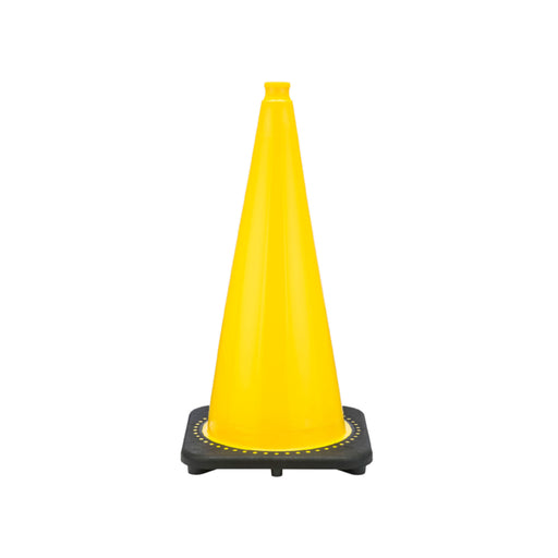 jbc-traffic-safety-cone-yellow-28-inch-tall-7-lbs-no-collars