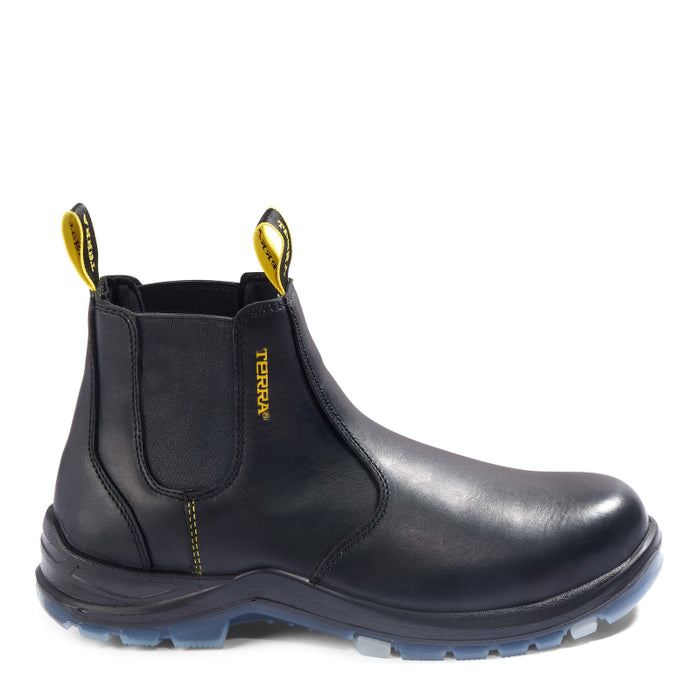 Terra® Men's Murphy 6" Soft Toe Pull-On Work Boots - Black - R4NSBK