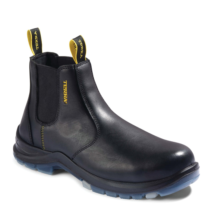 Terra® Men's Murphy 6" Soft Toe Pull-On Work Boots - Black - R4NSBK