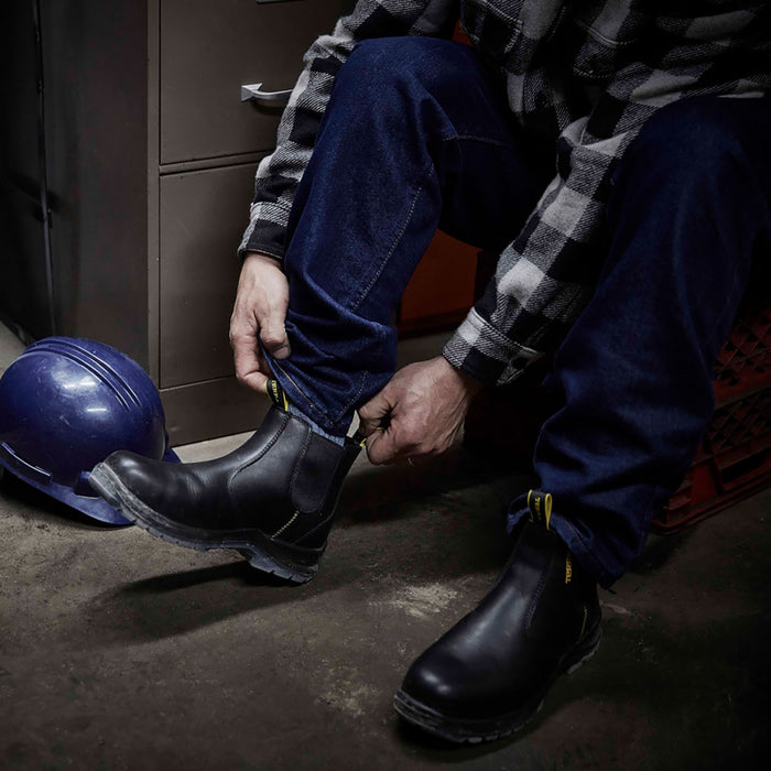 Terra® Men's Murphy 6" Soft Toe Pull-On Work Boots - Black - R4NSBK