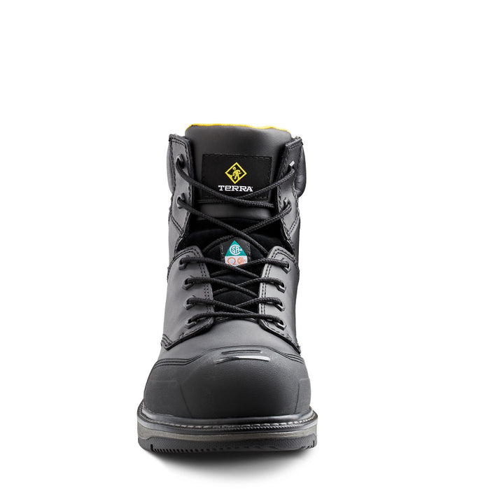 Terra® Men's Patton 6" Aluminum Toe - Safety Work Boots - Black - 4NS6BK