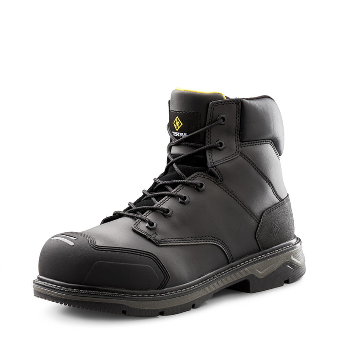 Terra® Men's Patton 6" Aluminum Toe - Safety Work Boots - Black - 4NS6BK